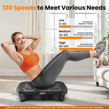 Load image into Gallery viewer, AXV Vibration Plate Fitness Platform Exercise Machine Vibrating Shaking Full Body Shaker Workout Vibrate Stand Shake Board Sport for Weight Loss Fat Burner for Gym Home Office
