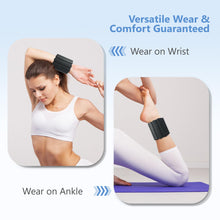 Load image into Gallery viewer, Wrist and Ankle Weights for Women &amp; Men 2 Pack (1lb Each) (Magnetic Black)
