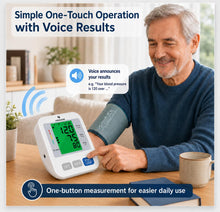 Load image into Gallery viewer, FDA-Cleared Blood Pressure Monitor, Upper Arm, Wide Cuff, Large Display
