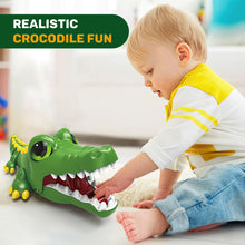 Load image into Gallery viewer, Remote Control Crocodile Toy Car, [2025 NEW] Rechargeable 2.4GHz RC Alligator Robot with Realistic Biting Action, 3-in-1 Prank Game
