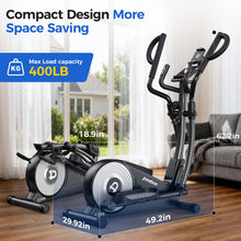 Load image into Gallery viewer, pooboo Elliptical Machine - 17IN-Stride Gray
