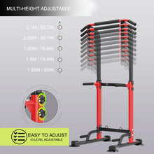Load image into Gallery viewer, Trlakepreble Power Tower Pull Up Bar,Height Adjustable Multi-functional Home Strength Training Gym
