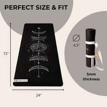Load image into Gallery viewer, Friendly Fitness &amp; Exercise Mat for Home Gym, Pilates, Hot Yoga, and Meditation - Lightweight Durable 72 x 24 inch Workout Mat for Women, Men
