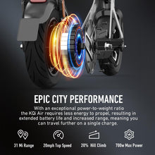 Load image into Gallery viewer, Electric Scooter for Adults, Carbon Fiber Ultra Light 31 Miles Long Range, Max Speed 20MPH, 7.5in. Wider Deck, 9.5in. Tubeless Fat Tires, UL Certified
