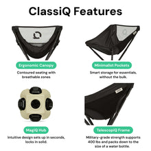 Load image into Gallery viewer, CLIQ ClassiQ 2-Pack Low-Back Camping Chairs with Free Carry Bag, Black
