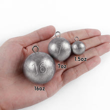 Load image into Gallery viewer, Dr.Fish 2pk Cannonball Sinkers Saltwater Trolling Downrigger Weights 40oz
