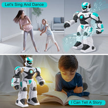 Load image into Gallery viewer, RC Robot Toy for Kids Remote Control Robot Toy, Smart Gesture Sensing Rechargeable &amp; Programmable Robot Walking Dancing
