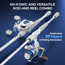 Load image into Gallery viewer, KastKing Centron Lite Spinning Fishing Reel Combo 7'0" ML 2000 Reel,White
