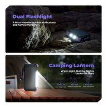 Load image into Gallery viewer, BLAVOR Solar Power Bank 20000mAh, Wireless Charger for Phones &amp; Apple Watch
