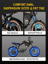 Load image into Gallery viewer, Electric Bike for Teen/Adults,1500W Peak Motor &amp; Max 32MPH,48V 15AH Removable Battery, Max 60/140 Miles Range

