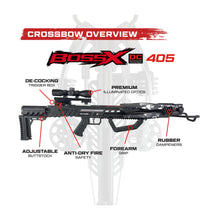 Load image into Gallery viewer, Killer Instinct BOSS-X Crossbow Bundle with Lighted Bolts and Broadheads

