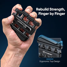 Load image into Gallery viewer, FitBeast Grip Strength Trainer Kit, Digital Grip Strength Tester with Adjustable Hand Gripper Strengthener &amp; Finger Exerciser, Track Progress for Fitness, Rehab &amp; Strength Building (Advanced 3-in-1 Kit)
