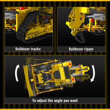 Load image into Gallery viewer, RC Bulldozer Building Set for Adults, Bulldozer Truck Construction Vehicle Model with Motors, APP Control Truck with Engines, 1508 Pieces
