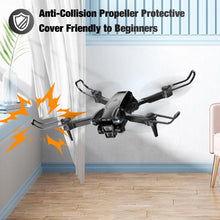 Load image into Gallery viewer, ASFSFQ Drone with Camera 1080P HD, Mini Drone for Beginners Kids Adults, Foldable RC Quadcopter with Stable Hover, Trajectory Flight, One Key Take Off/Land, 2 Batteries, Toys for Boys and Girls (Black)
