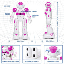 Load image into Gallery viewer, RC Robot Toys for Kids, Gesture &amp; Sensing Programmable Remote Control Smart Robot
