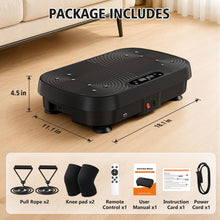 Load image into Gallery viewer, Vibration Plate Exercise Machine, Vibration Plate for Lymphatic Drainage Weight Loss, 130 Levels Vibrating Plate with Knee Pads Bluetooth, Shake Plate with 450 Lbs Capacity Full Body Workout Equipment

