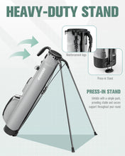Load image into Gallery viewer, RIOROO Golf Stand Bag, Lightweight Par 3 Golf Bag Holds Up to 7 Clubs with Two Way Dividers Cooler Pocket Shoulder Strap and Multiple Storage Pockets for Men and Women
