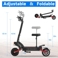 Load image into Gallery viewer, Electric Scooter Adults 6000W Dual Motor Up to 55MPH, 60V38AH Battery Range to 70 Miles, 11&quot; Tubeless Tires Off-Road E-Scooter
