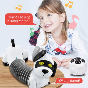 RC Robotic Interactive Intelligent Walking Dancing Doggy Programmable Electronic Pet Toy with Music