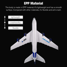 Load image into Gallery viewer, A380 RC Airplane, 2.4G 3CH Remote Control Airplane, Easy to Fly RC Plane for Beginner, EPP Foam Fixed Wing Aircraft
