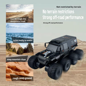 Amphibious Remote Control Car RC Boats Waterproof RC Monster Truck 2.4GHz 8WD 2 Battery Drift RC Stunt Cars