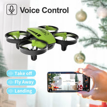 Load image into Gallery viewer, Mini Drone for Kids WiFi FPV Drone with Camera, RC Drone Gift Toy for Boys and Girls with Auto Hovering, Voice Control
