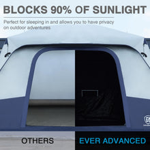 Load image into Gallery viewer, EVER ADVANCED 10 Person Camping Blackout Design Tent
