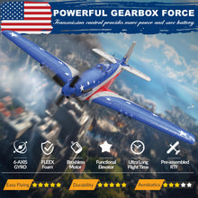 Load image into Gallery viewer, Ready to Fly Aerobatic Aircraft, Easy Control for Beginners, P51 Mustang RC Airplane for Adults Blue-Red
