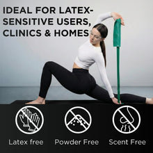 Load image into Gallery viewer, THERABAND Resistance Band Green, Heavy, 25-Yd Roll, Latex-Free Elastic Exercise Band
