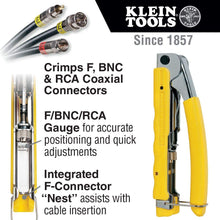 Load image into Gallery viewer, Klein Tools Cable Installation Tool Set with Crimper, Tester, Snips, Punchdown Tool, and Case (6 Pieces)
