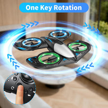 Load image into Gallery viewer, Elinoover RC Drone for Kids Beginners, Foam Remote Control Drone with Cool Lights
