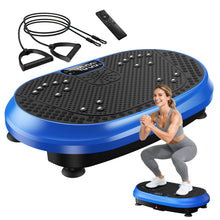Load image into Gallery viewer, Vibration Plate Exercise Machine, Vibrating Fitness Platform for Lymphatic Drainage, Full Body Shaker Workout Equipment, Bluetooth Power Shaping Vibrate Plate, Board Sport for Home Exercise Gym, Blue

