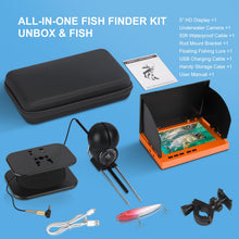 Load image into Gallery viewer, Underwater Fishing Camera 1080P HD 4.3" IPS 50ft Cable for Lake Ice Kayak
