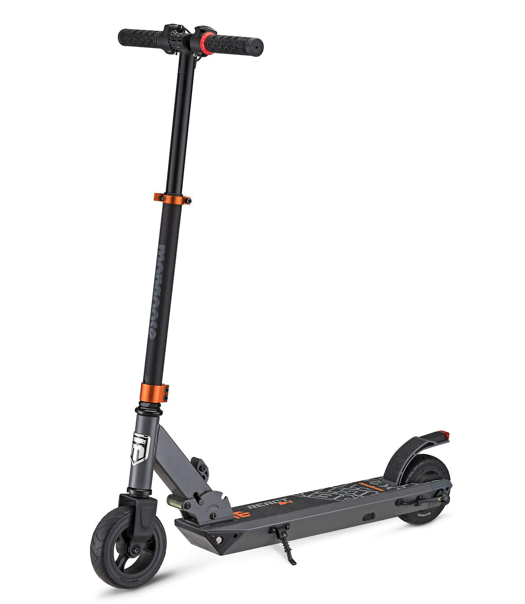 Electric Kids Scooter, Boys & Girls Ages 13+, Max Rider Weight Up to 175lbs, Top Speed of 15.5MPH, Kickstand, Grey/Orange