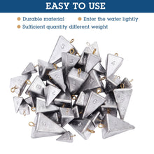 Load image into Gallery viewer, Glimin 36 Pcs Pyramid Fishing Weights Saltwater, 4 oz
