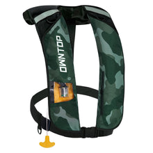 Load image into Gallery viewer, Owntop Inflatable Swim Vest Automatic for Adults, Highly Visible Manual Swim Jacket with 24g CO2 Cartridge, Low Profile for Kayak, Fishing, Paddle Sports, Camo Green
