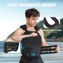Load image into Gallery viewer, VEVOR Weighted Vest, 40lb Weight Vest, Adjustable Body Weight Jacket for Men Women, Workout Equipment for Strength and Endurance Training, Running, Jogging, Walking, Fitness, and Weight Loss
