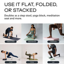 Load image into Gallery viewer, Stakt – Foldable Multi-Purpose Fitness &amp; Yoga Mat with Patented Design, Workout Mat with Non-Slip Surface, Portable &amp; Lightweight, For Studio or Home Use, As Seen on Shark Tank (Rosewater)
