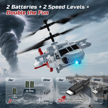 Load image into Gallery viewer, Remote Control Helicopter with Red Scorpion Tail Design, 24 Mins Flight (2 Batteries)
