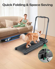 Load image into Gallery viewer, UREVO Strol 2E Smart 2-in-1 Folding Walking Pad Treadmill - Black
