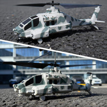 Load image into Gallery viewer, Remote Control Military Helicopter with 2.4G 3.5CH, Missile Launch, One-Key Takeoff
