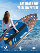 Load image into Gallery viewer, SOLAVERO Inflatable Stand Up Paddle Board with Premium SUP Accessories &amp; Kayak Seat, Wide Stable Anti-Slip EVA Deck, 11'6" Inflatable Paddleboard for Adults &amp; Youth of All Skill Levels (Cobalt Sail)
