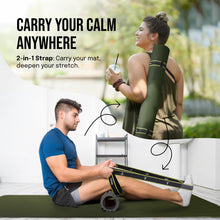 Load image into Gallery viewer, Gogokiwi Extra Wide Yoga Mat for Men Women (72"L x 36"W) Non Slip Fitness &amp; Exercise Mat with Alignment Marks for Yoga, Pilates, Floor Workouts (Olive Green, Standard (1/4 inch Thick))

