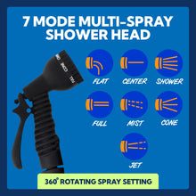 Load image into Gallery viewer, SUN NINJA Portable Shower with 7 Mode Shower Head, 2.1 Gal Camping Shower
