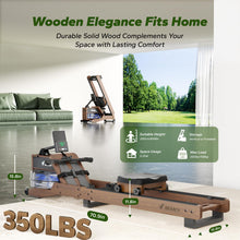 Load image into Gallery viewer, MERACH Water Rowing Machines for Home - Eco Rubberwood
