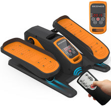 Load image into Gallery viewer, Under Desk Elliptical Machine, Electric Elliptical Exerciser for Senior, Quiet &amp; Small Electric Seated Pedal Exerciser for Home with Monitor, Remote Control &amp; 12 Adjustable Speeds (Orange-pro)
