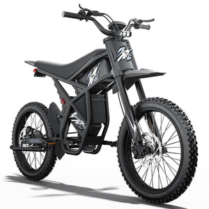 Electric Dirt Bike for Adults - 2500W Motor 37 MPH High-Speed, 25" Fat Tires & Dual Removable Battery (48V-18.2AH*2)