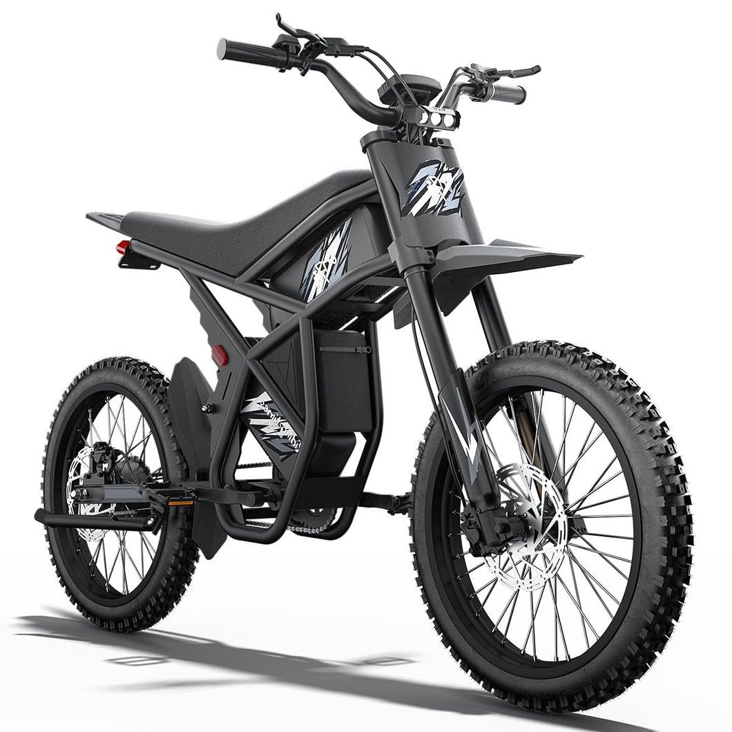 Electric Dirt Bike for Adults - 2500W Motor 37 MPH High-Speed, 25