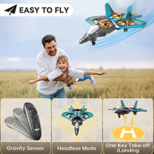 Load image into Gallery viewer, Remote Control Airplanes RC Planes for Kids Adults 4-7 8-16, RC Airplane Fighter Jet with Light, 360° Flip Fighter Jet Toy
