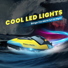 Load image into Gallery viewer, Brushless RC Boat, 30+ mph Fast Remote Control Boats with Never Capsize &amp; Low Battery Alarm Function, 2.4GHz Racing Boat with LED Lights

